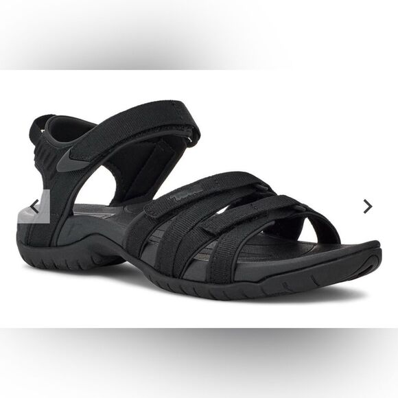 Teva Tirra 4266 All Black Strappy Slingback Hiking Sandals Women's Size 11 - Picture 4 of 12